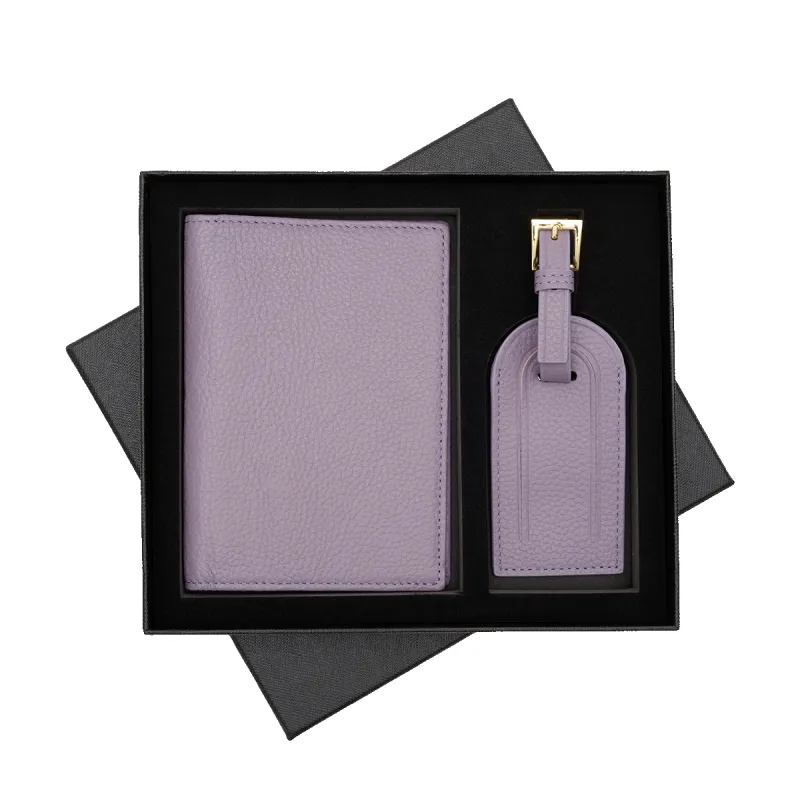 L&B Passport Tag Set - Lilac sold by Lily and Bean