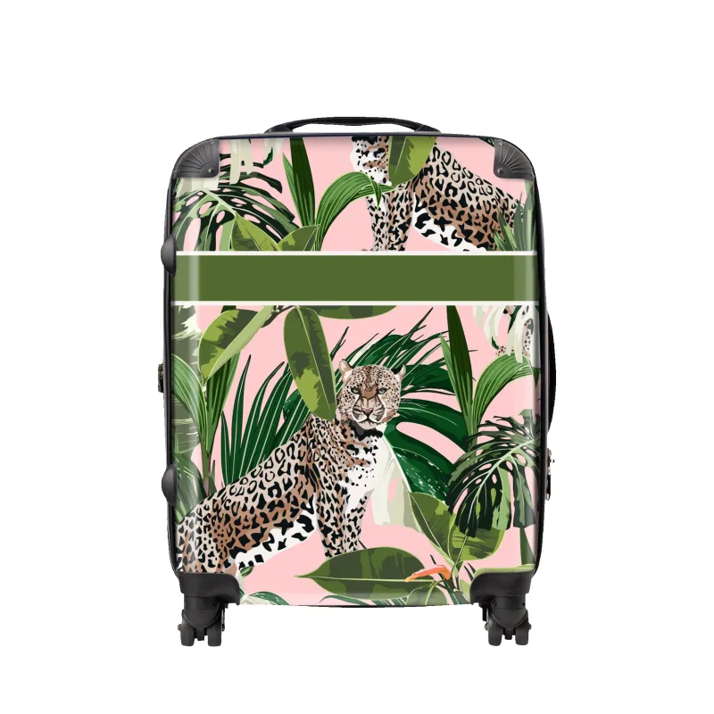 Leopard Jungle Hardshell Luggage sold by Lily and Bean