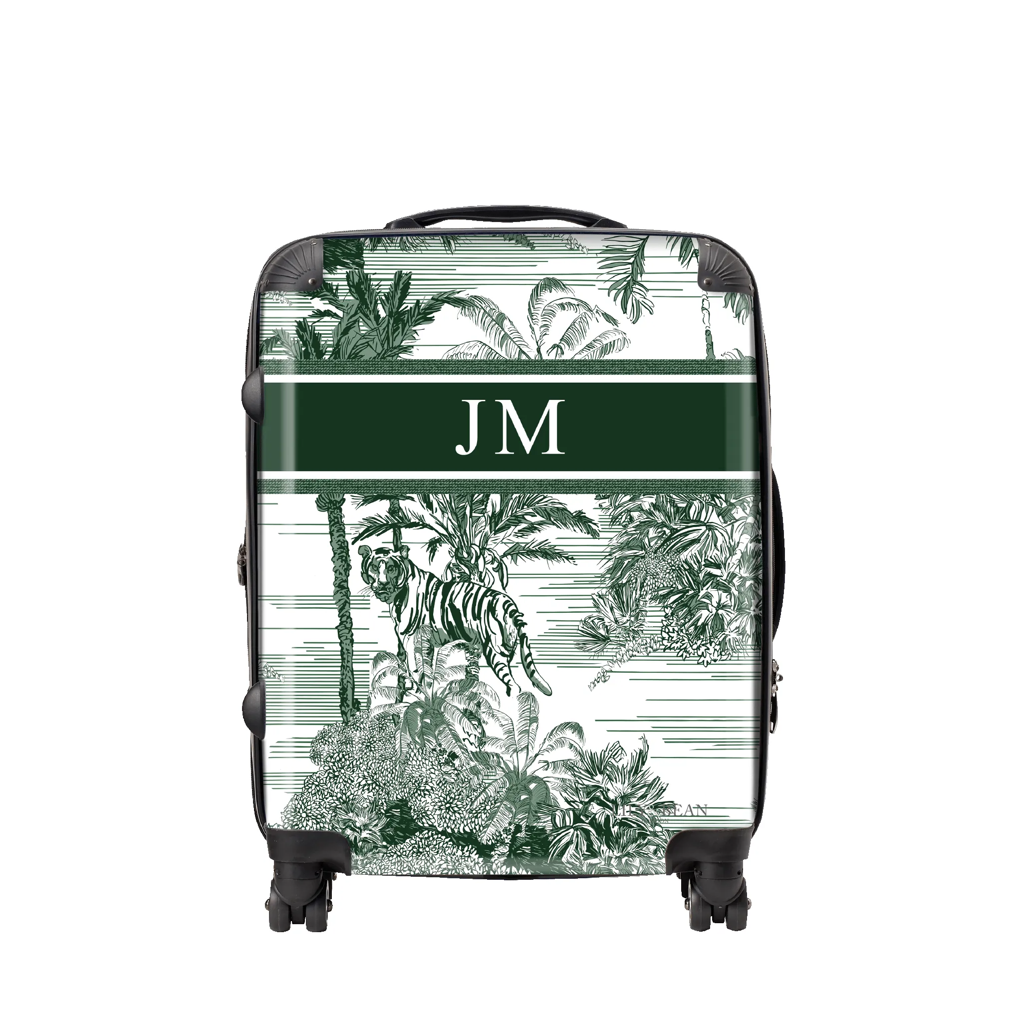Isabella Hardshell Luggage- Racing Green sold by Lily and Bean
