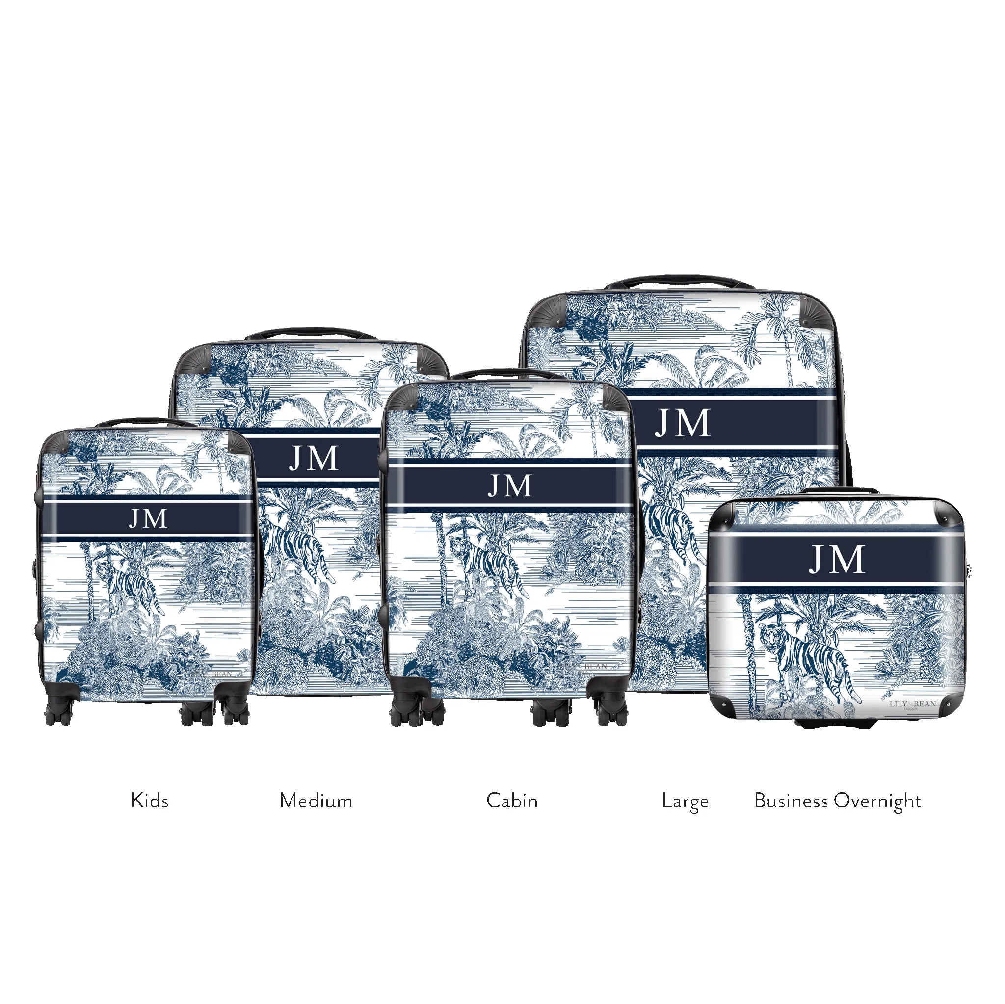 Isabella Hardshell Luggage- Blue sold by Lily and Bean product image thumbnail 3