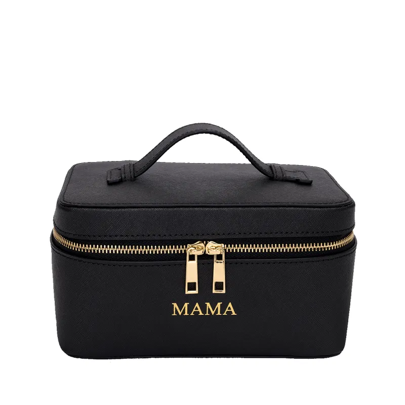 Leather Vanity Case - MAMA sold by Lily and Bean