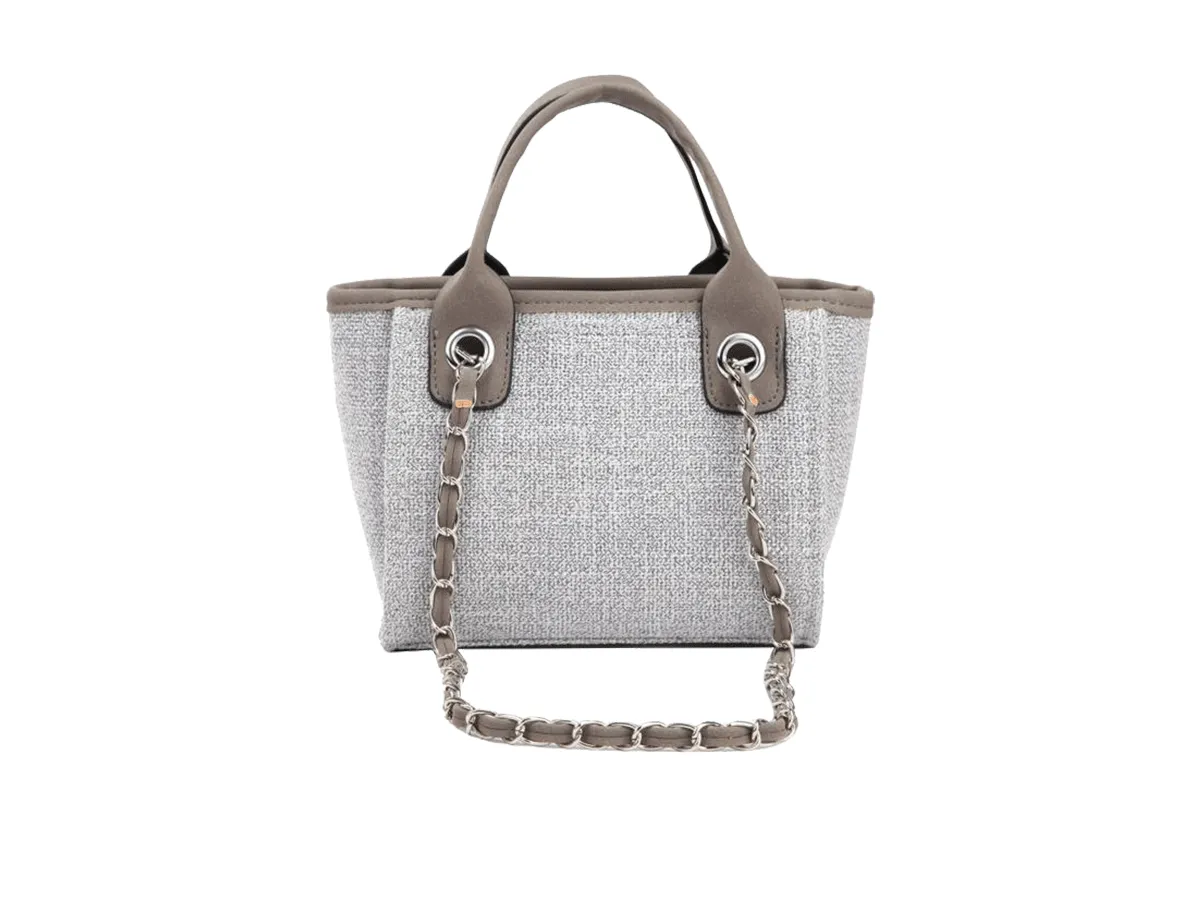 The Lily Canvas Tote - French Grey sold by Lily and Bean