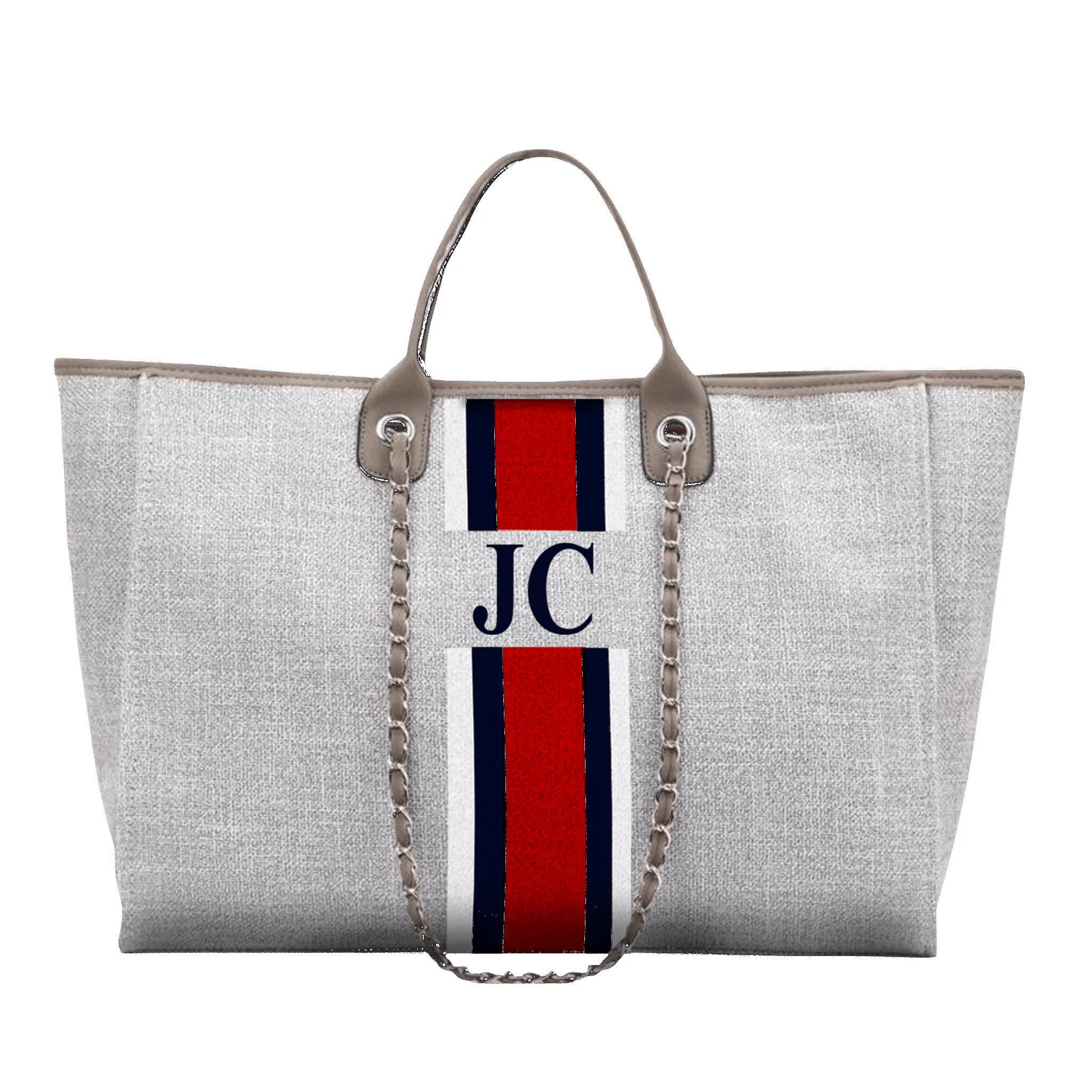 The Lily Canvas Tote - French Grey sold by Lily and Bean product image thumbnail 4