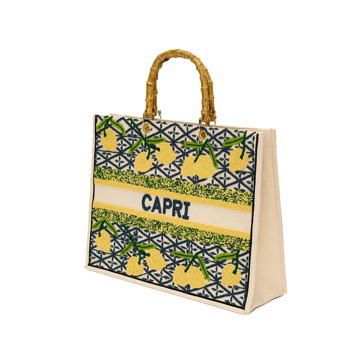 The Juliana Beaded Tote - Capri sold by Lily and Bean product image thumbnail 3