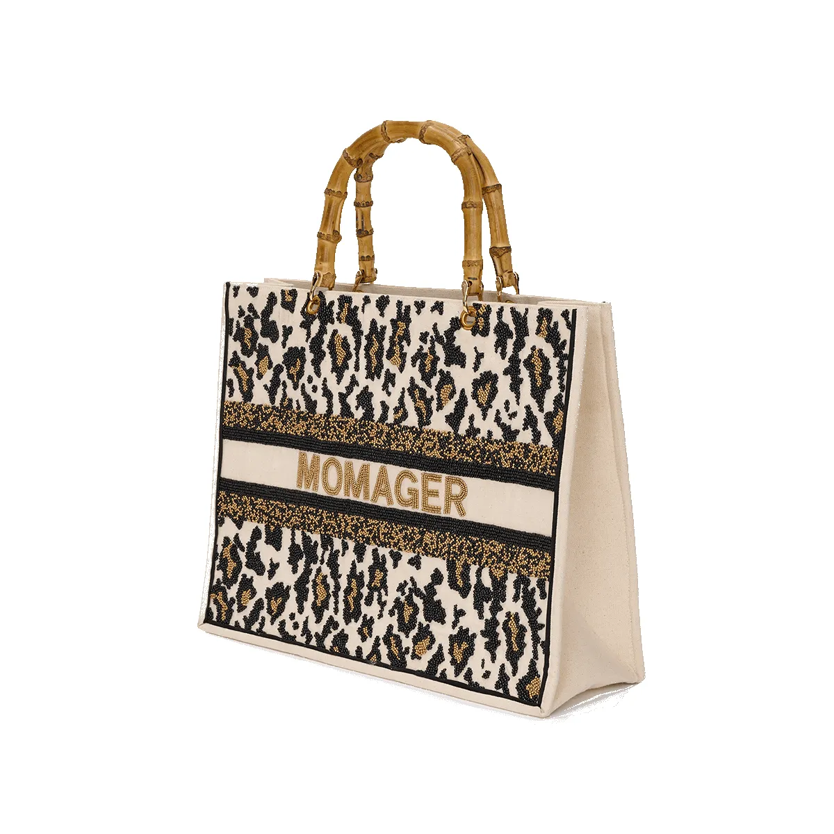 The Juliana Beaded Tote - Leopard sold by Lily and Bean product image thumbnail 3
