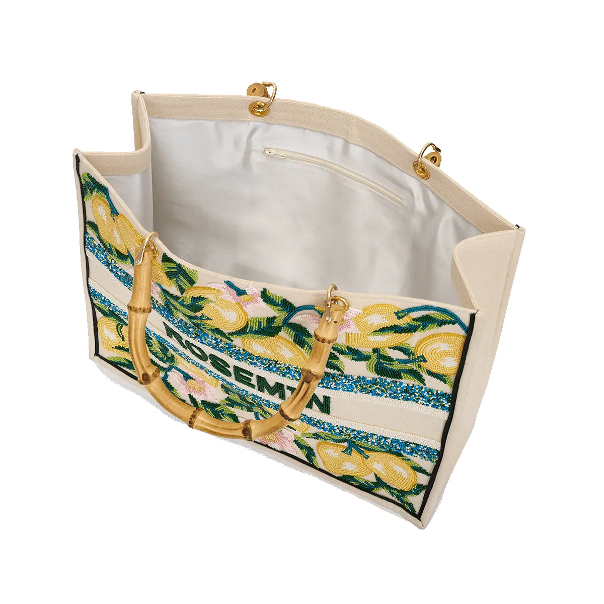 The Juliana Beaded Tote - Citron sold by Lily and Bean product image thumbnail 4