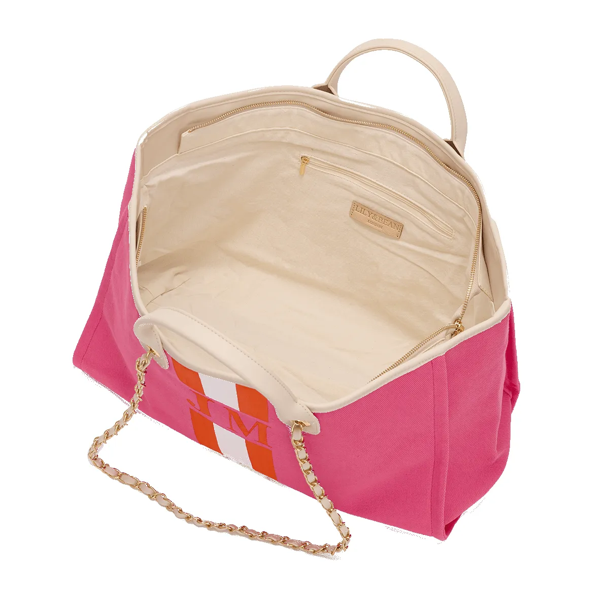 The Lily Canvas Tote - Hot Pink sold by Lily and Bean product image thumbnail 4