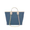 The Lily Canvas Tote - Denim sold by Lily and Bean