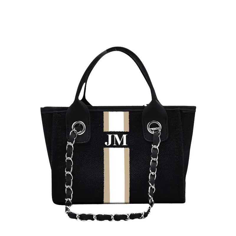 The Lily Canvas Tote - Jet Black sold by Lily and Bean