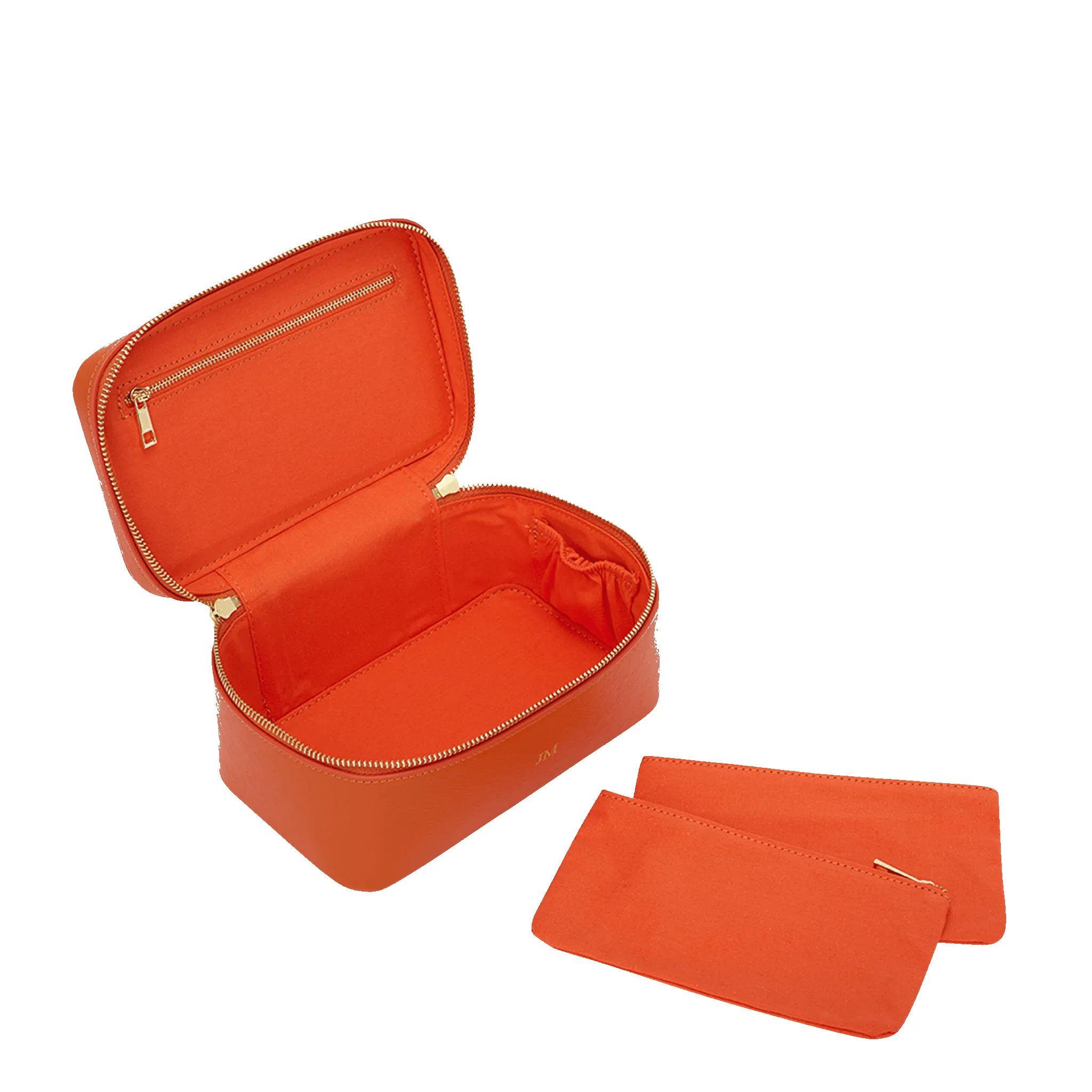 Leather Vanity Case - Orange sold by Lily and Bean product image thumbnail 2