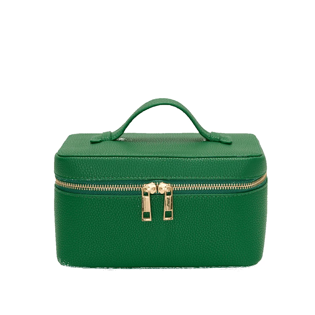Leather Vanity Case - Emerald Green sold by Lily and Bean