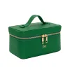Leather Vanity Case - Emerald Green sold by Lily and Bean