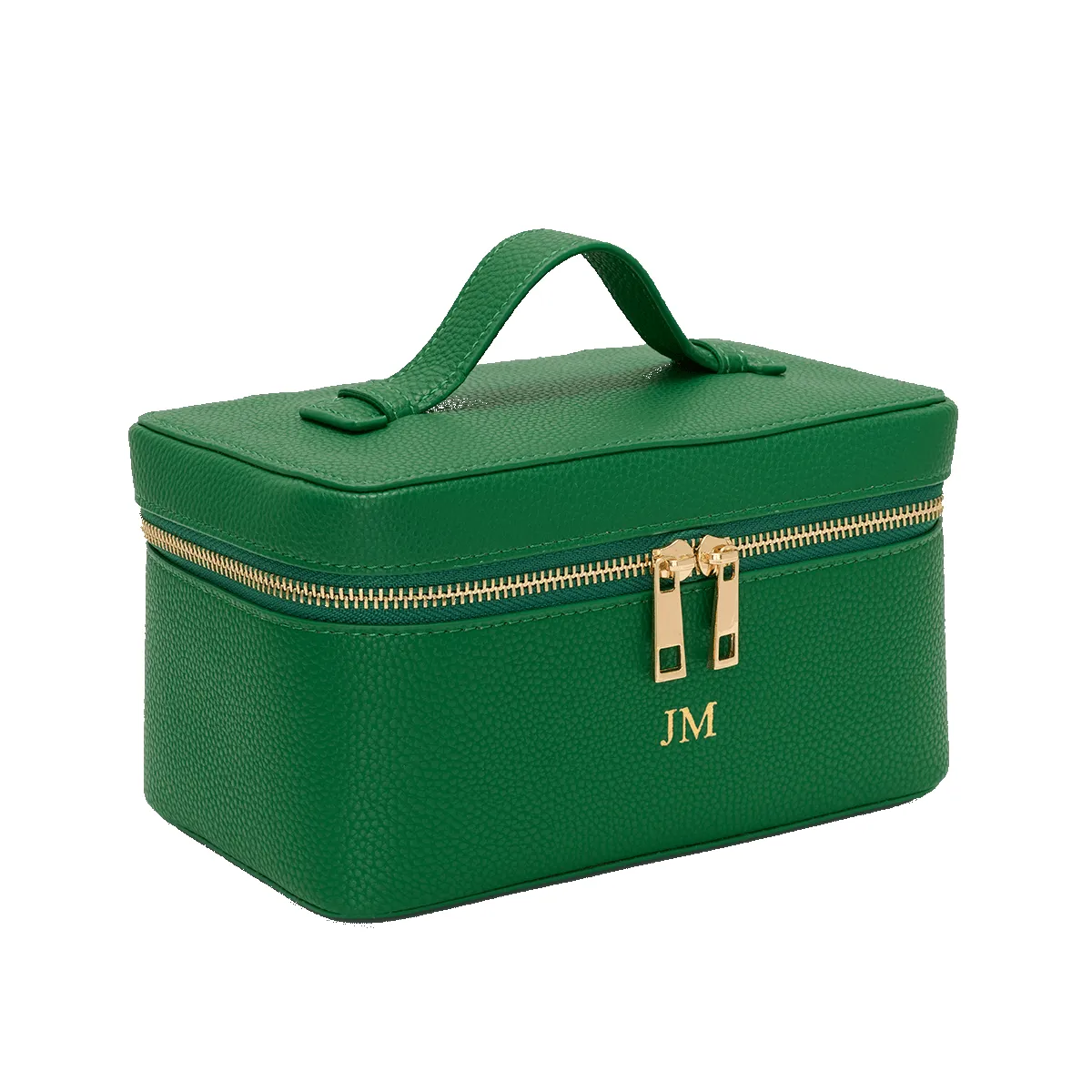 Leather Vanity Case - Emerald Green sold by Lily and Bean product image thumbnail 3