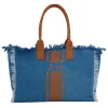 The Lily Fringe Tote - Denim sold by Lily and Bean