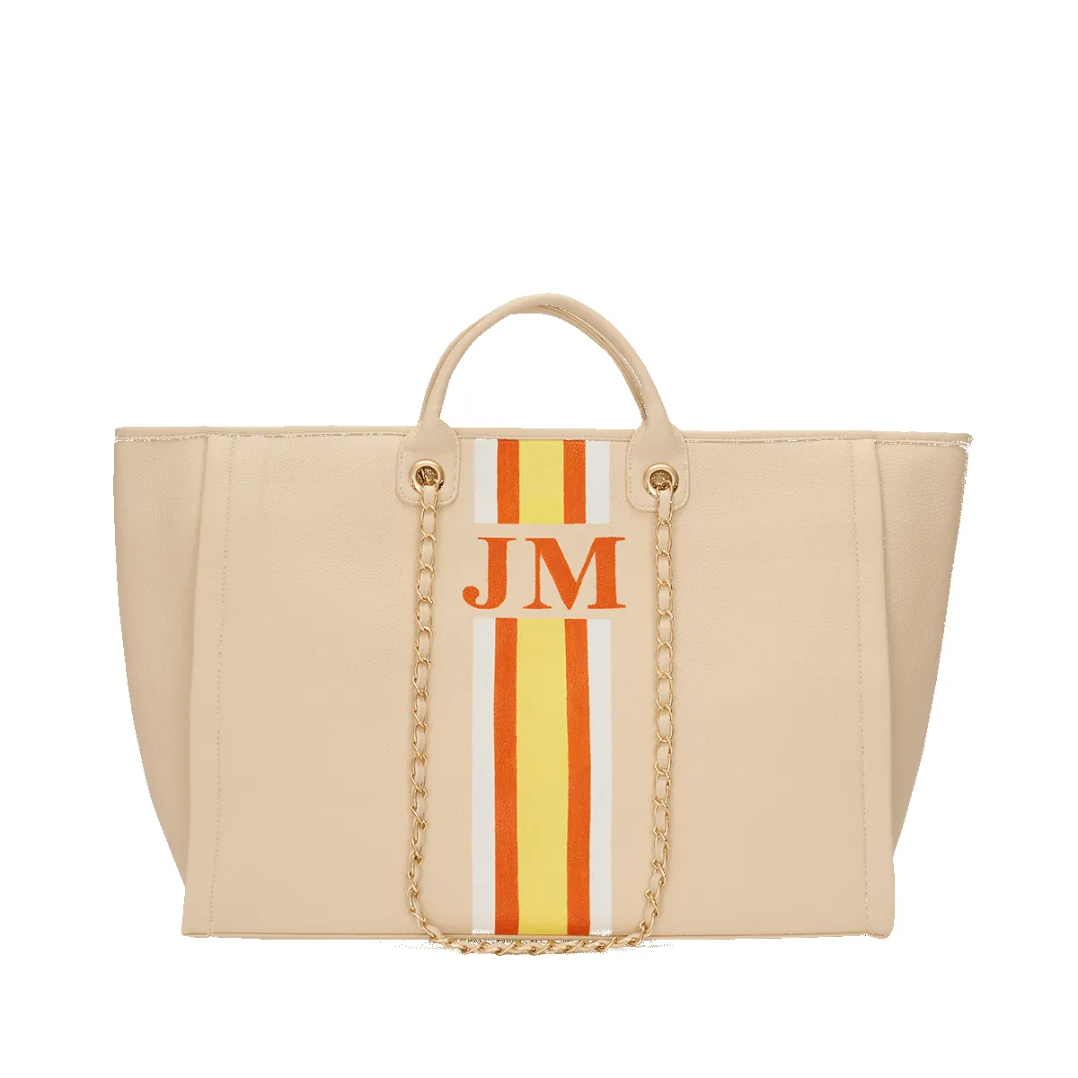 Athene Leather Tote Bag - Ivory sold by Lily and Bean product image thumbnail 2