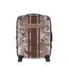 Tropical Print Hardshell Luggage - Cocoa sold by Lily and Bean
