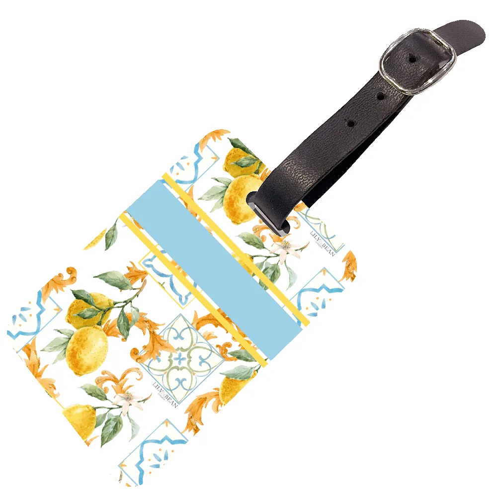 Printed Luggage Tag - Mediterranean sold by Lily and Bean