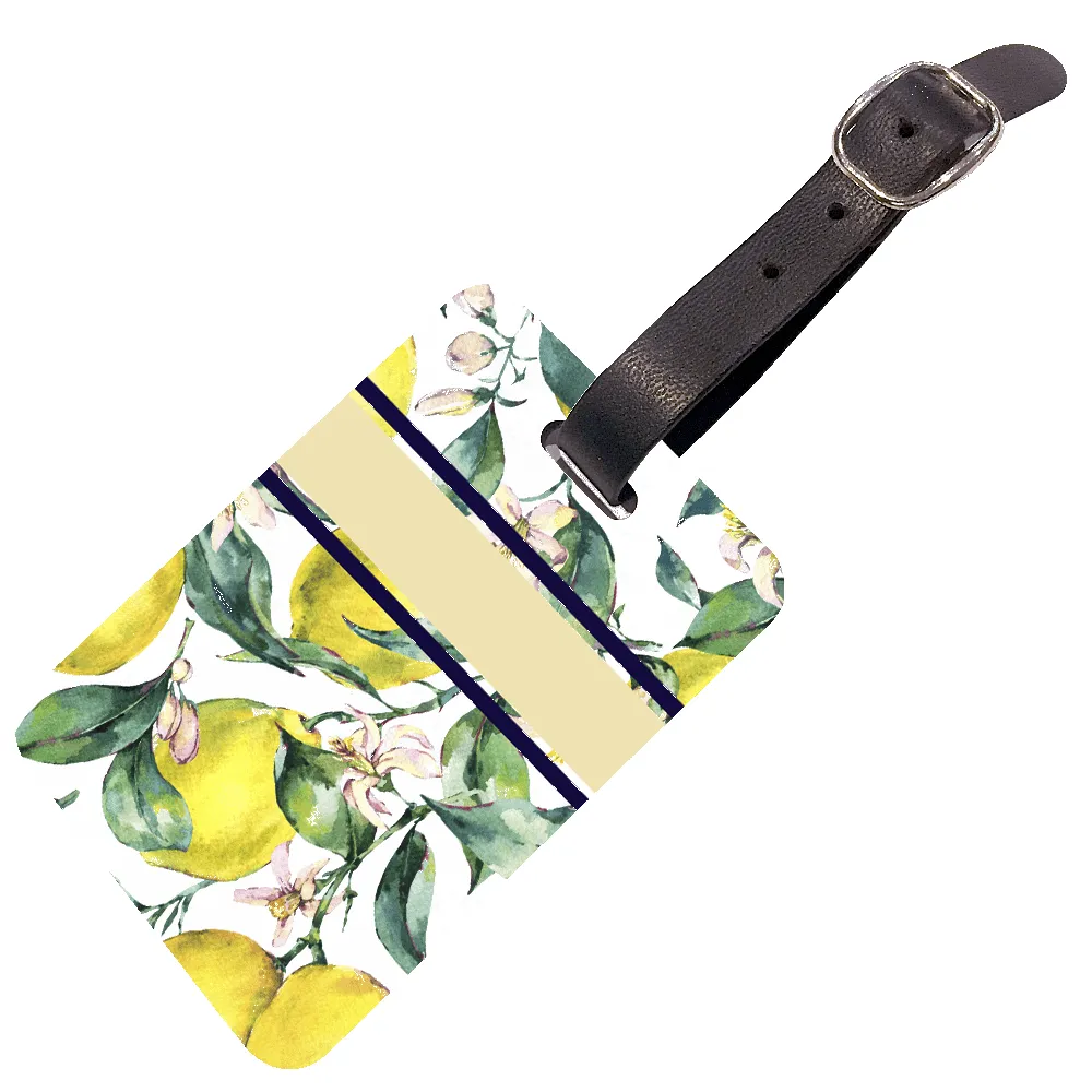 Printed Luggage Tag - Lemons sold by Lily and Bean