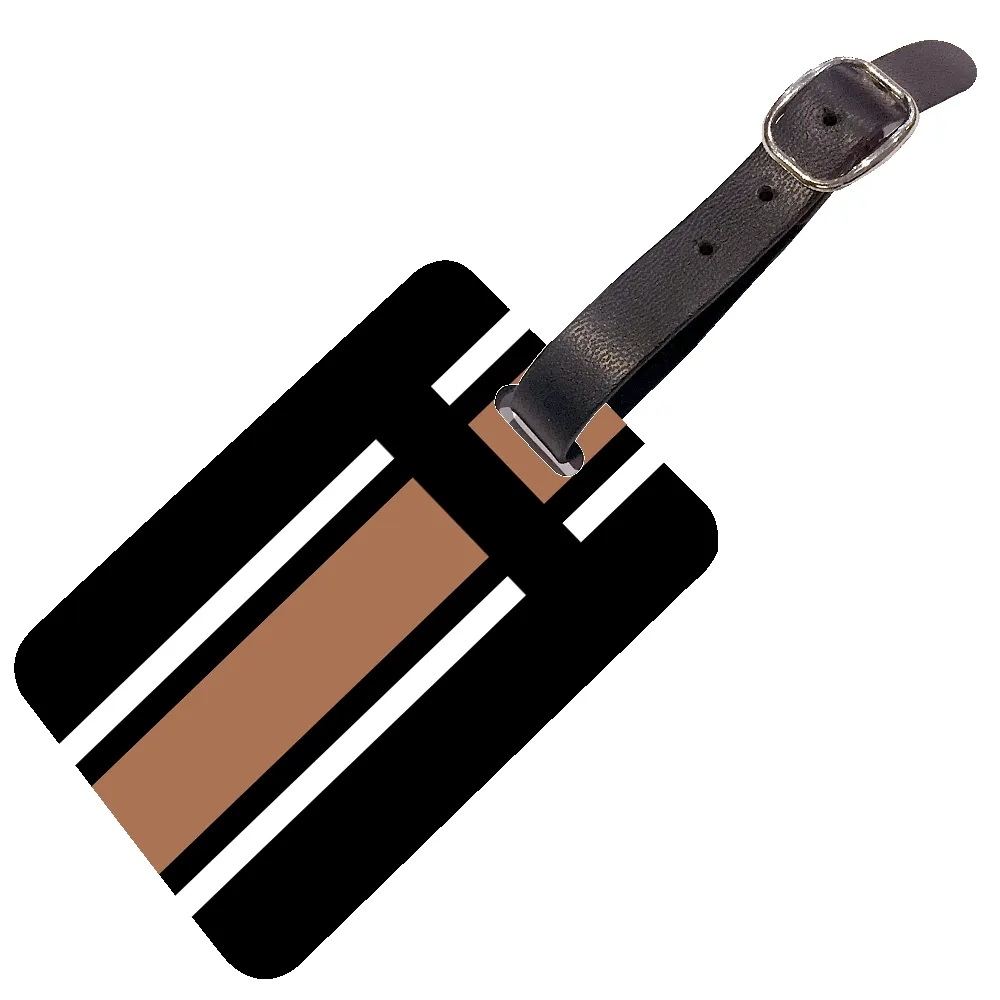 Luggage Tag - Black & Tan sold by Lily and Bean