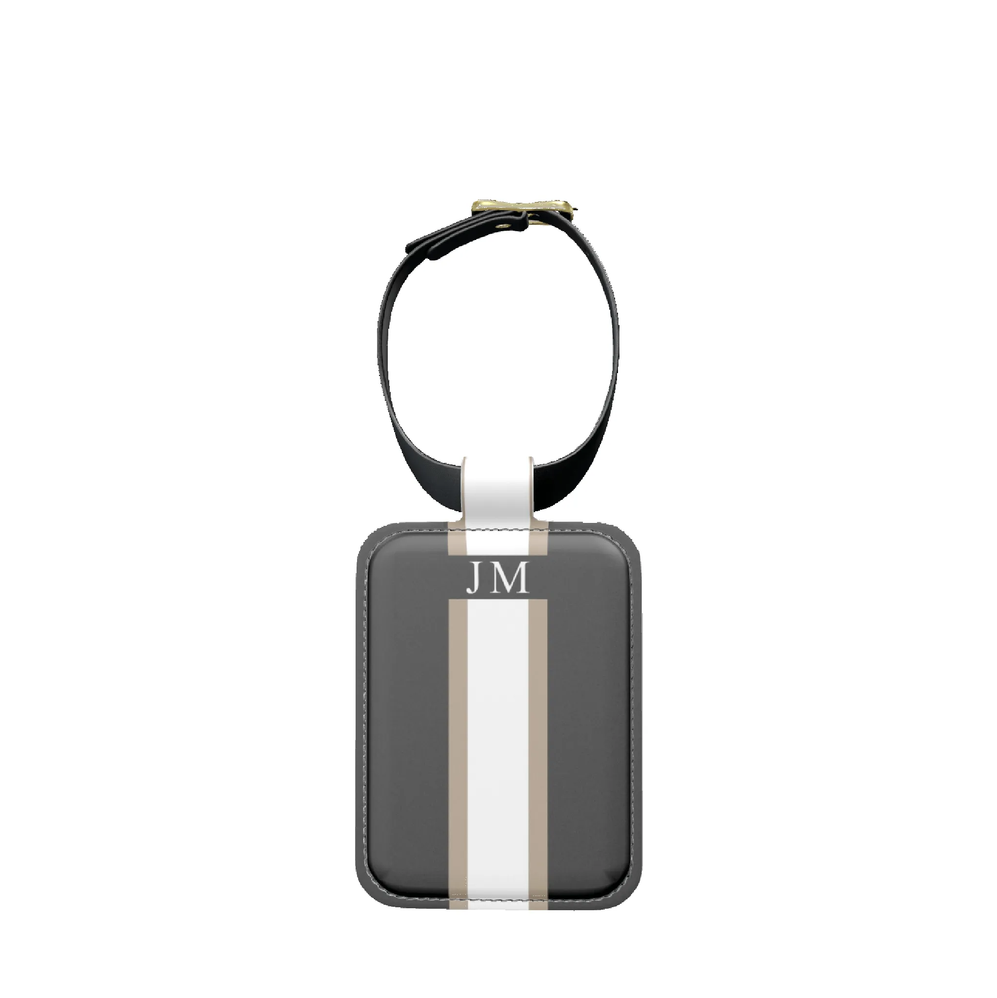 Luggage Tag - Black & Taupe sold by Lily and Bean product image thumbnail 2