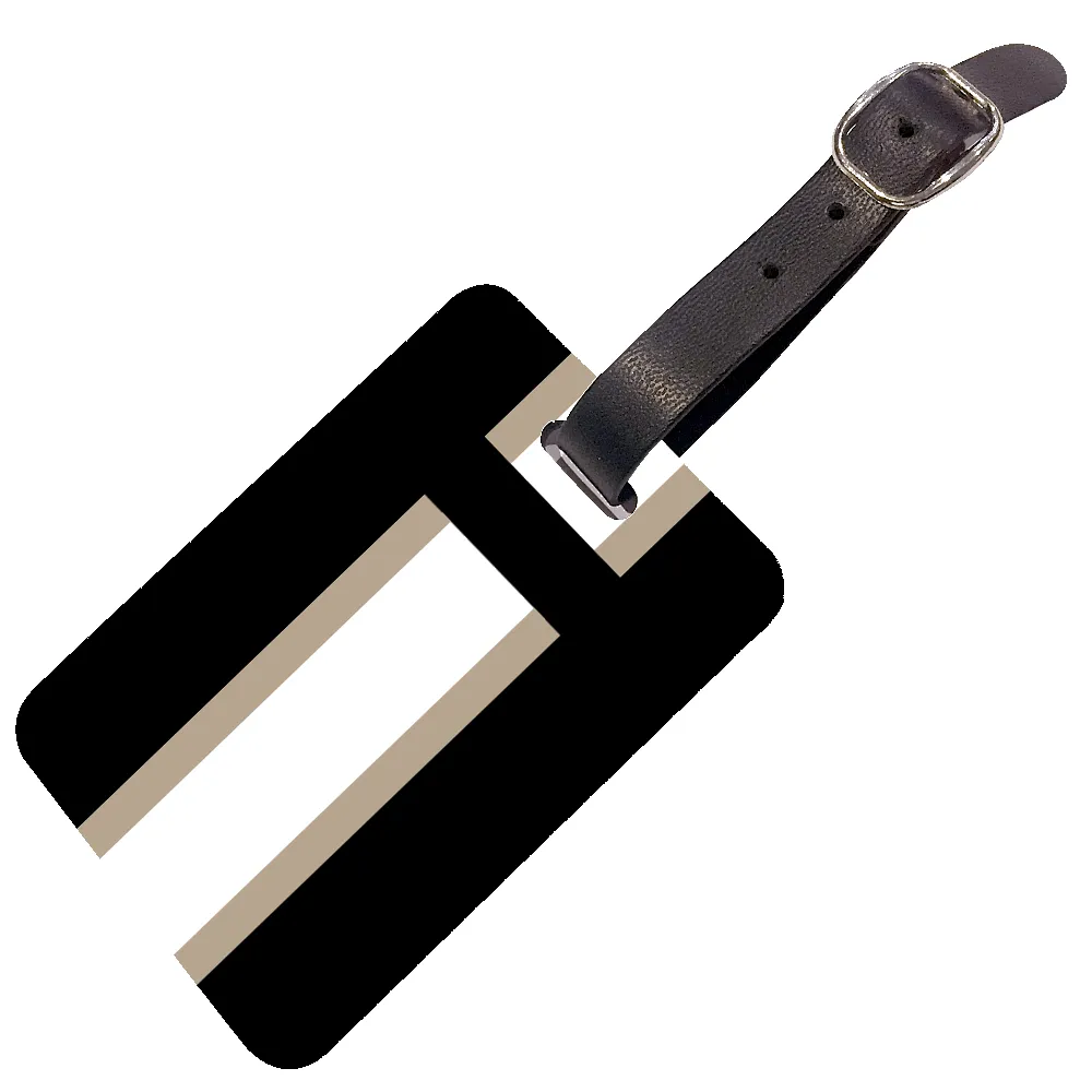 Luggage Tag - Black & Taupe sold by Lily and Bean