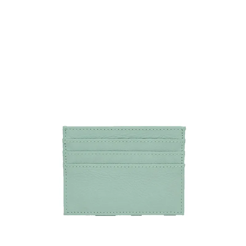 Leather Card Holder - Mint sold by Lily and Bean