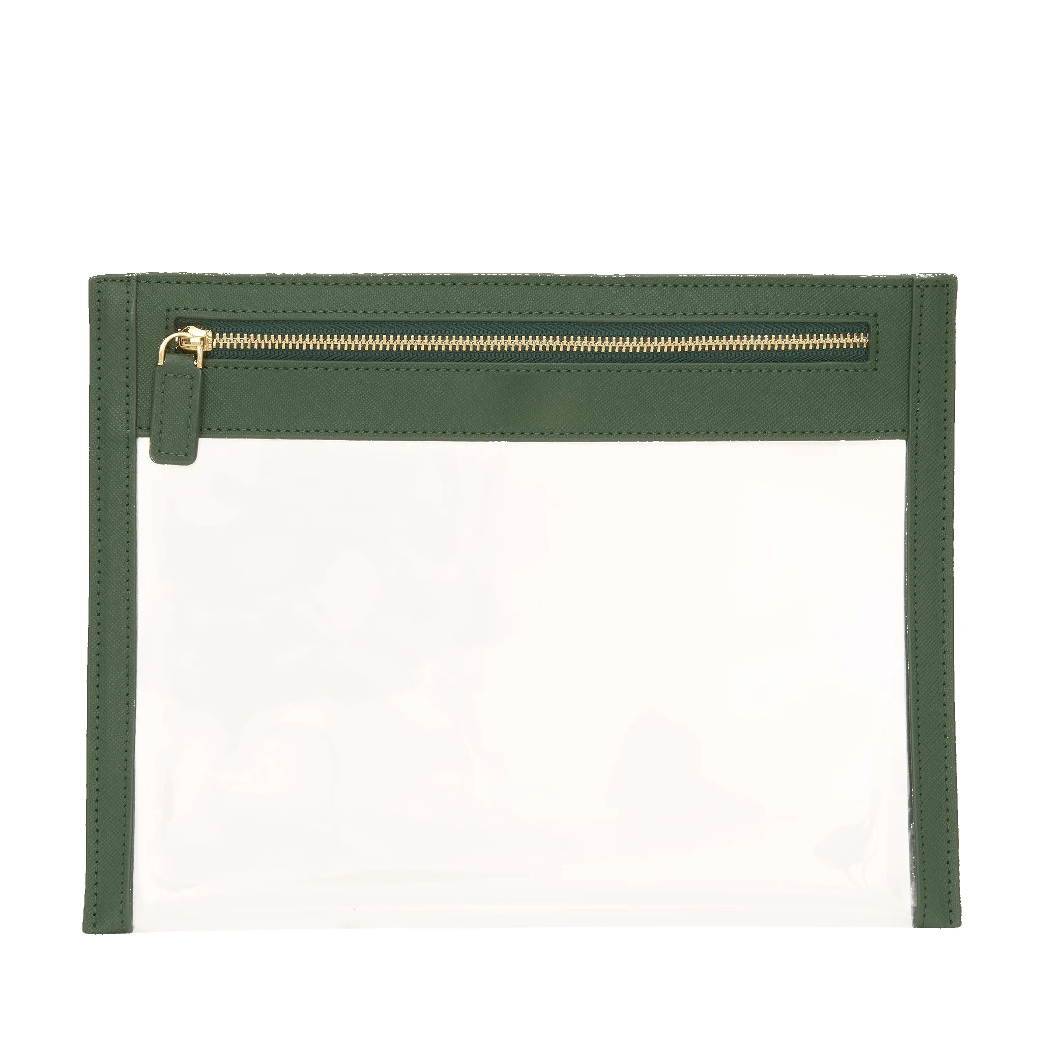 Clear Travel Pouch - Dark Green sold by Lily and Bean
