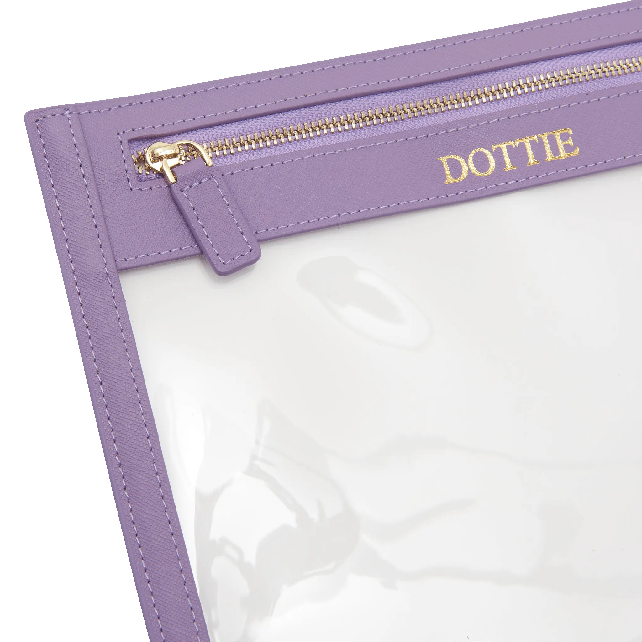 Clear Travel Pouch - Lilac sold by Lily and Bean product image thumbnail 3