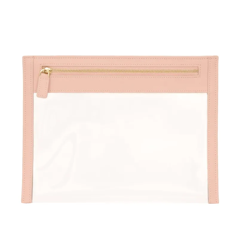 Clear Travel Pouch - Pale Pink sold by Lily and Bean