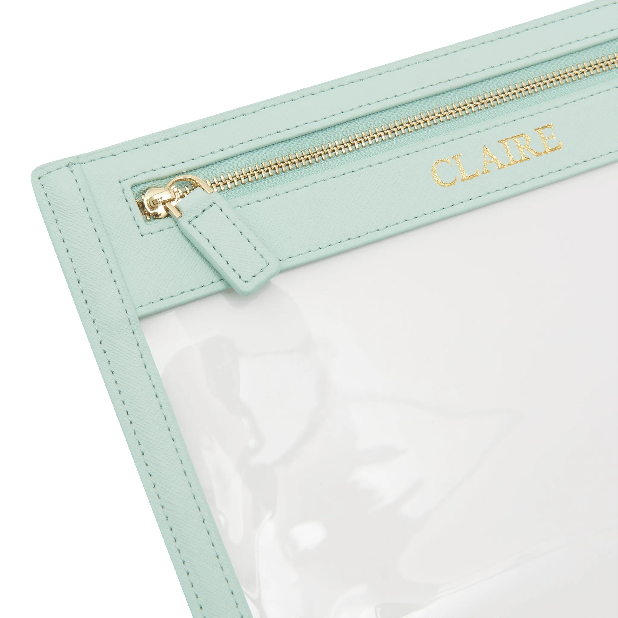 Clear Travel Pouch - Mint Green sold by Lily and Bean product image thumbnail 3