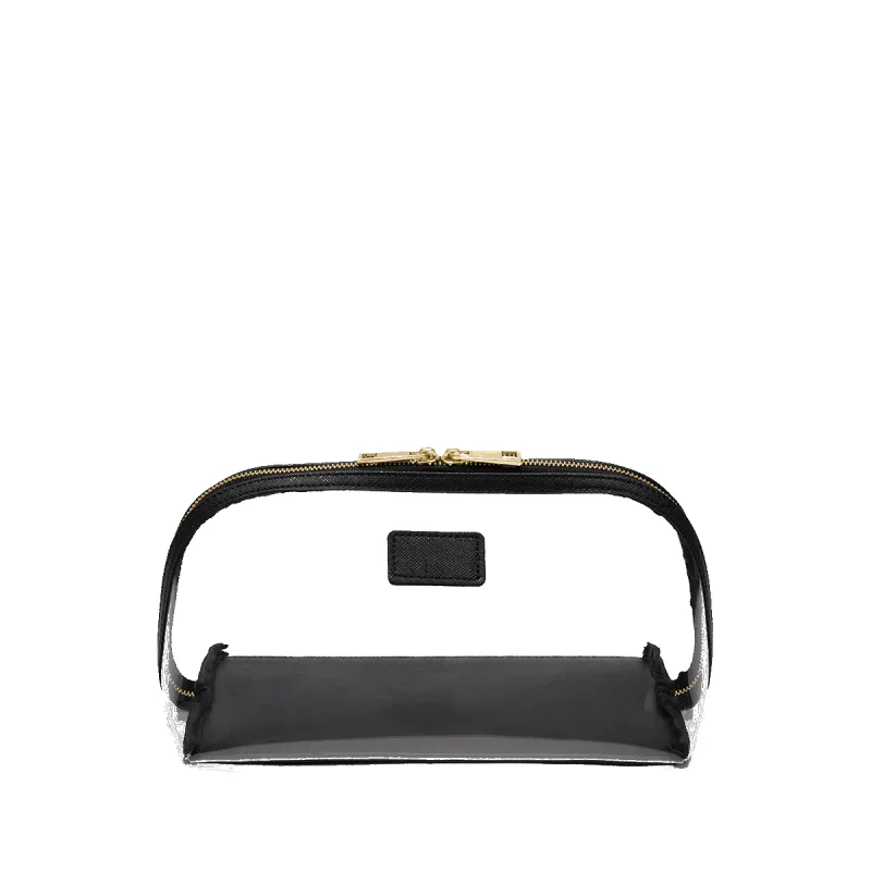Clear Make-up Bag - Black sold by Lily and Bean