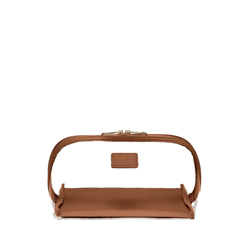 Clear Make-up Bag - Tan sold by Lily and Bean