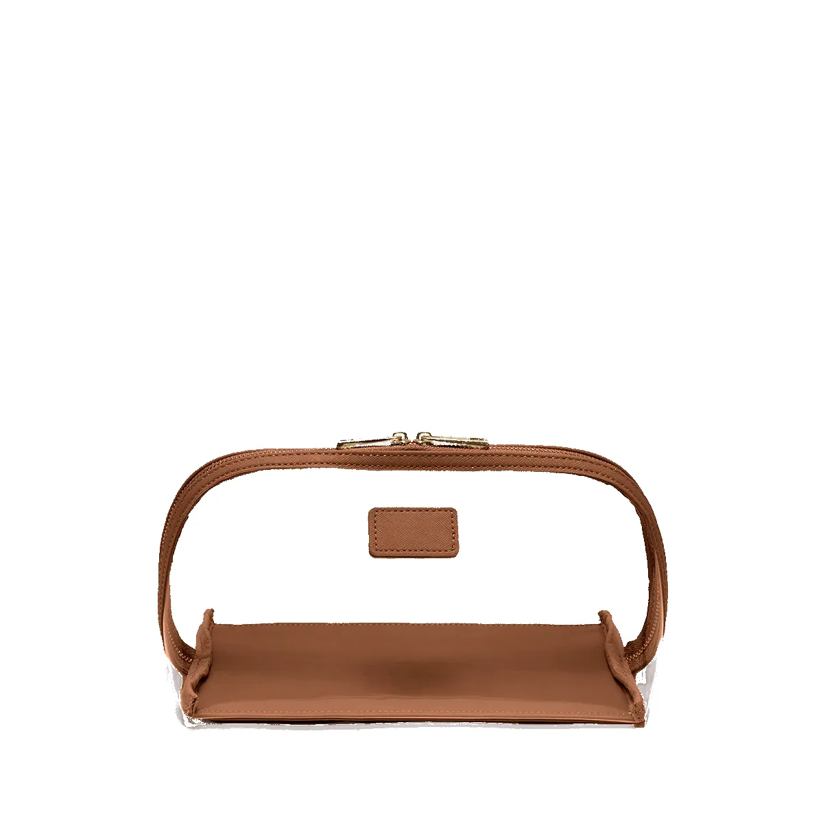 Clear Make-up Bag - Tan sold by Lily and Bean