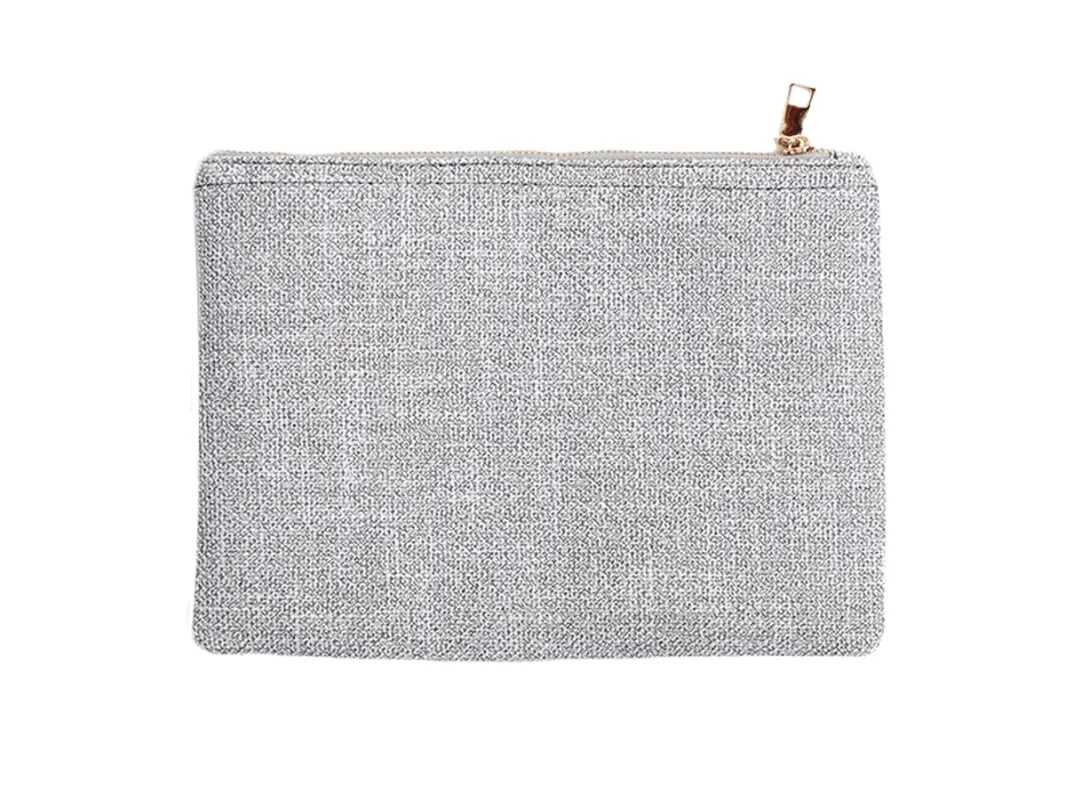 Lily Canvas Make-up Bag - French Grey sold by Lily and Bean