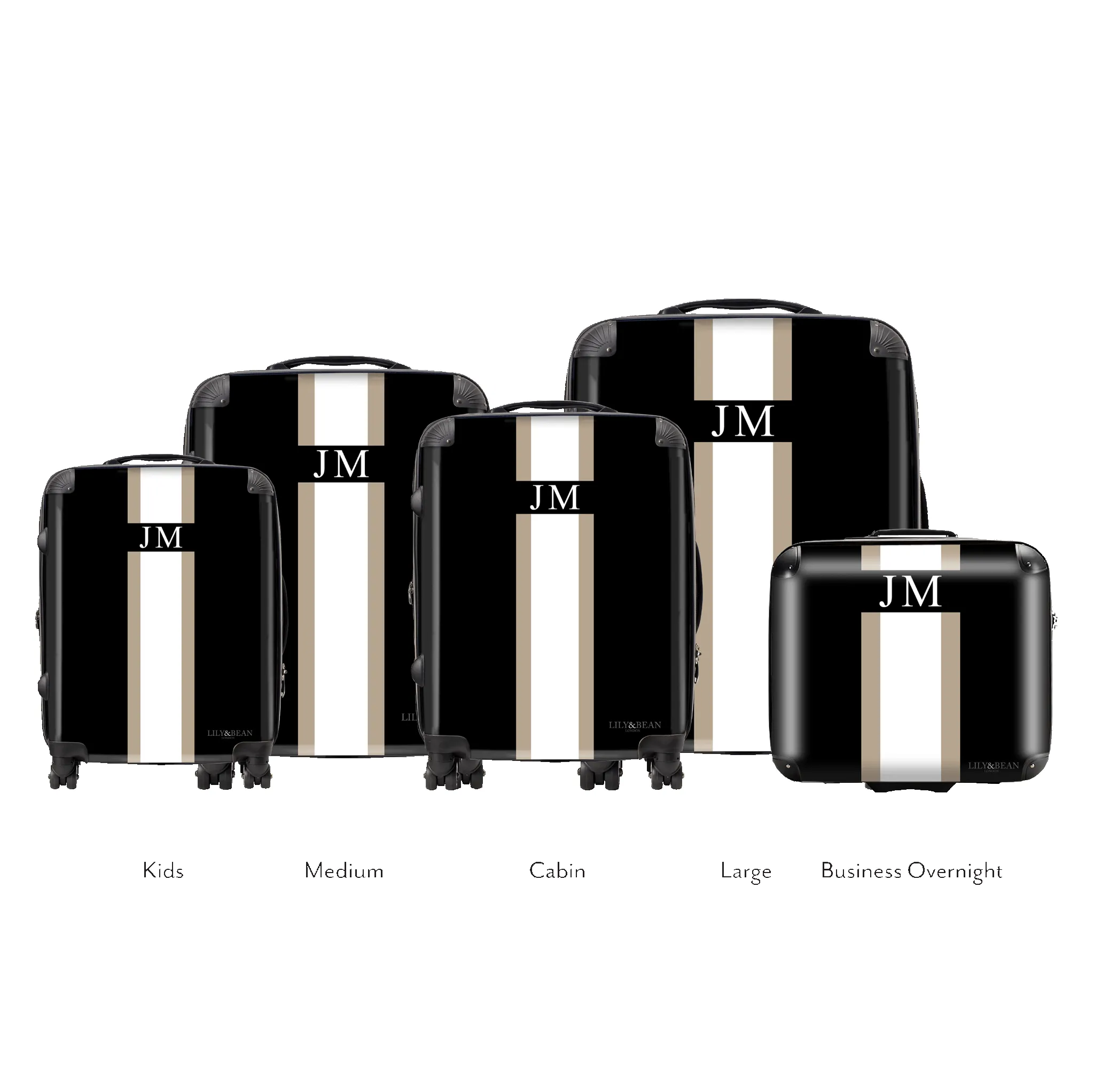 Hardshell Luggage - Black & Taupe sold by Lily and Bean product image thumbnail 2