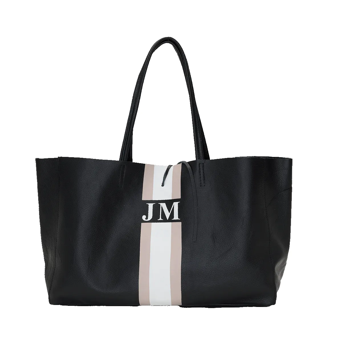 Egerton Shopper - Black & Taupe sold by Lily and Bean