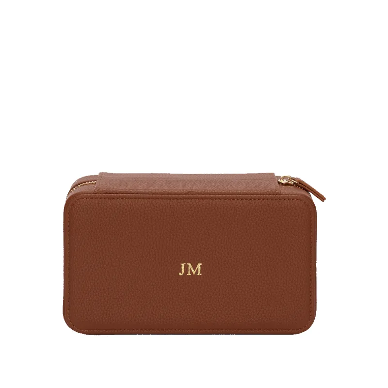 Leather Jewellery Box - Tan sold by Lily and Bean