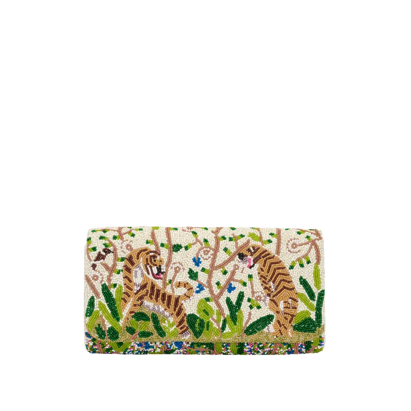 The Rainforest Beaded Clutch sold by Lily and Bean