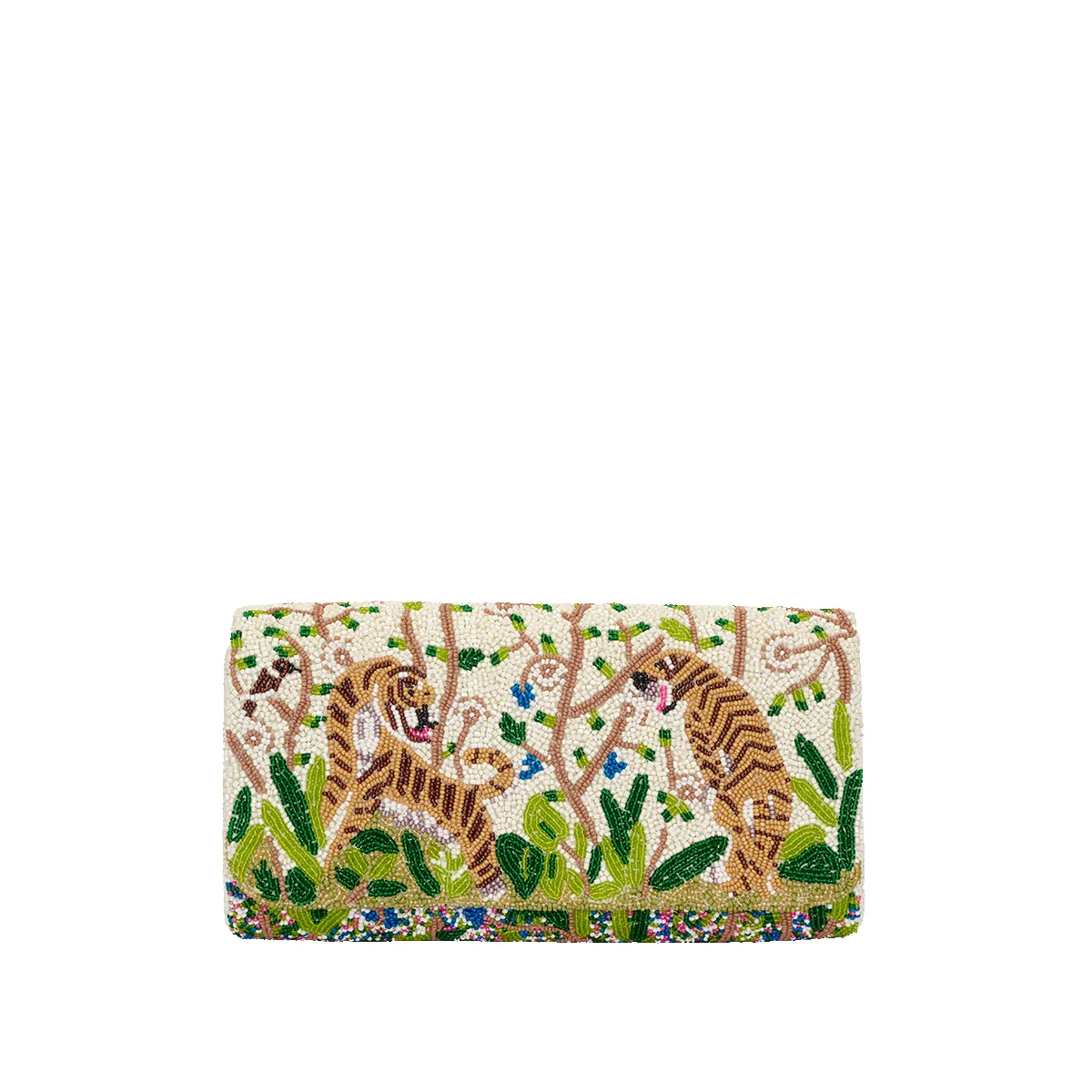 The Rainforest Beaded Clutch sold by Lily and Bean