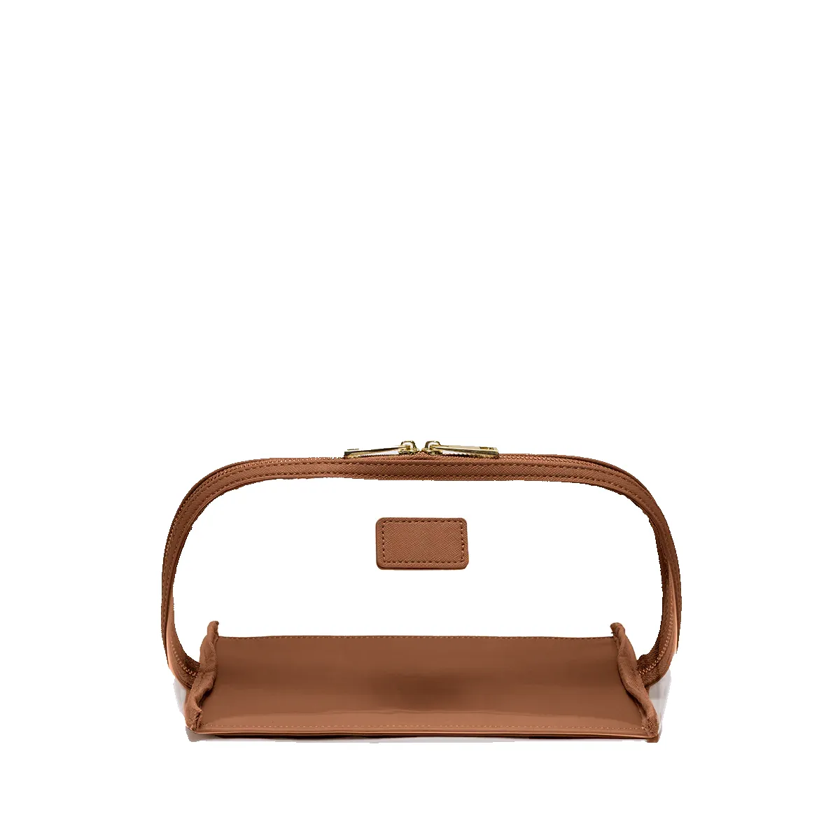 L&B - Transparent Makeup Holder - Tan sold by Lily and Bean