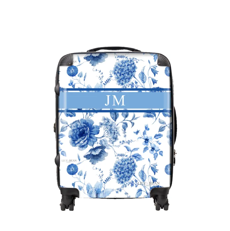 Blue Meadow Vertical Luggage sold by Lily and Bean