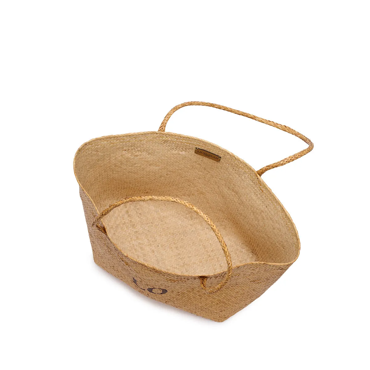 The Dark Straw Beach Tote sold by Lily and Bean product image thumbnail 3