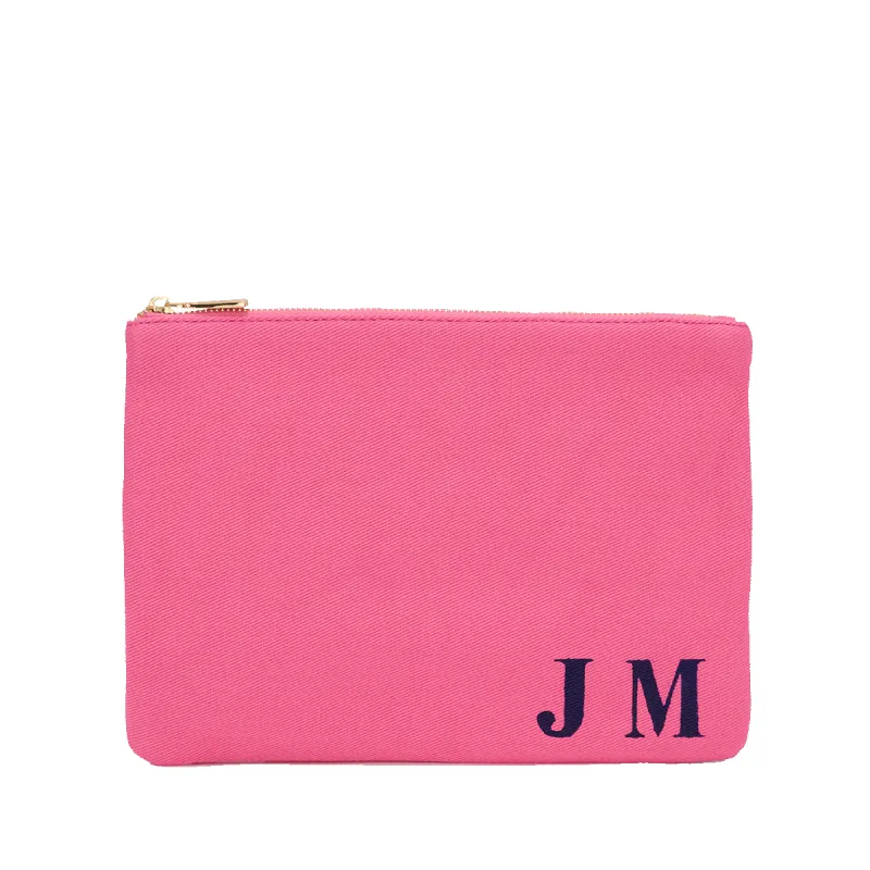 Lily Canvas Make-up Bag - Pink sold by Lily and Bean