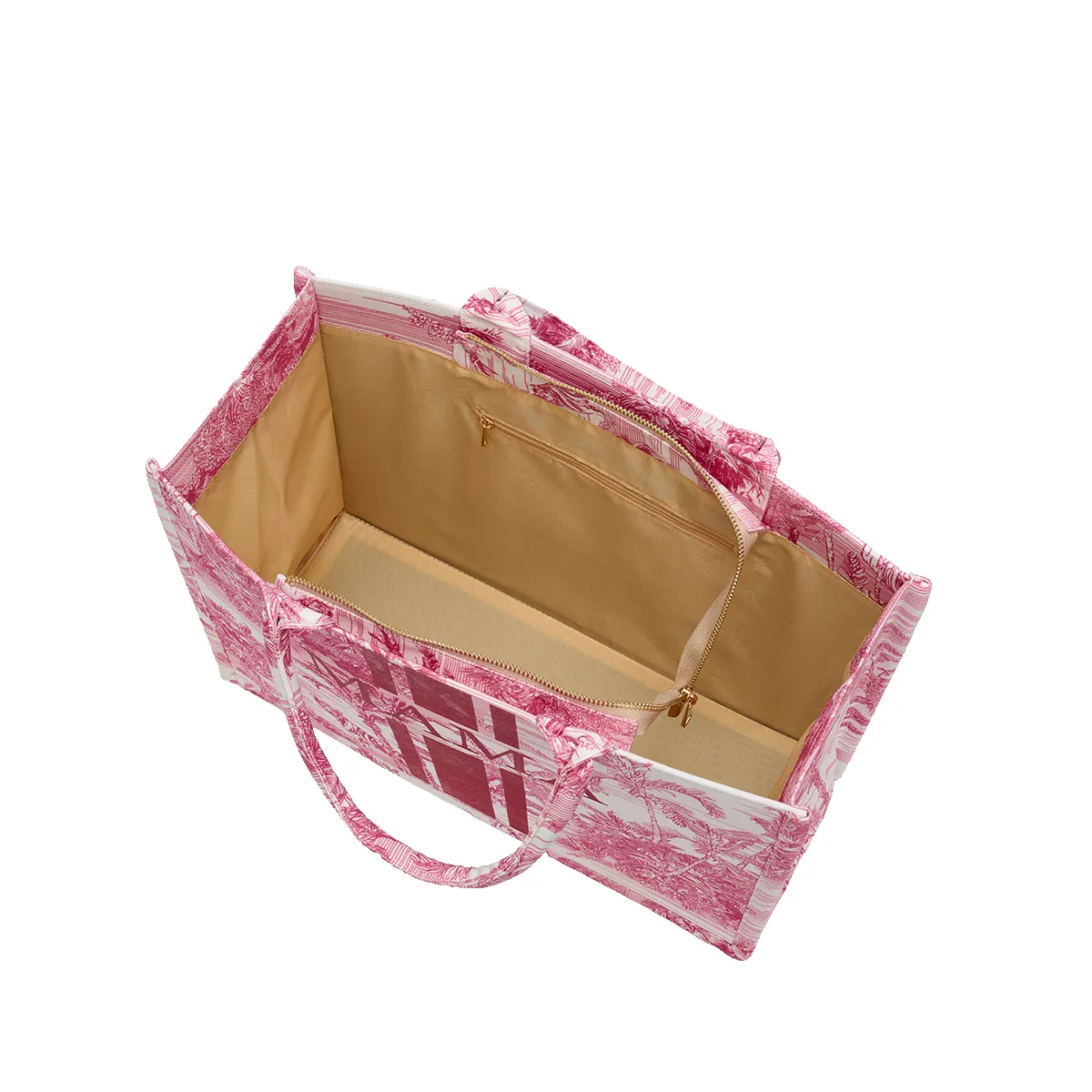Raspberry Shopper Tiger Canvas tote sold by Lily and Bean product image thumbnail 2