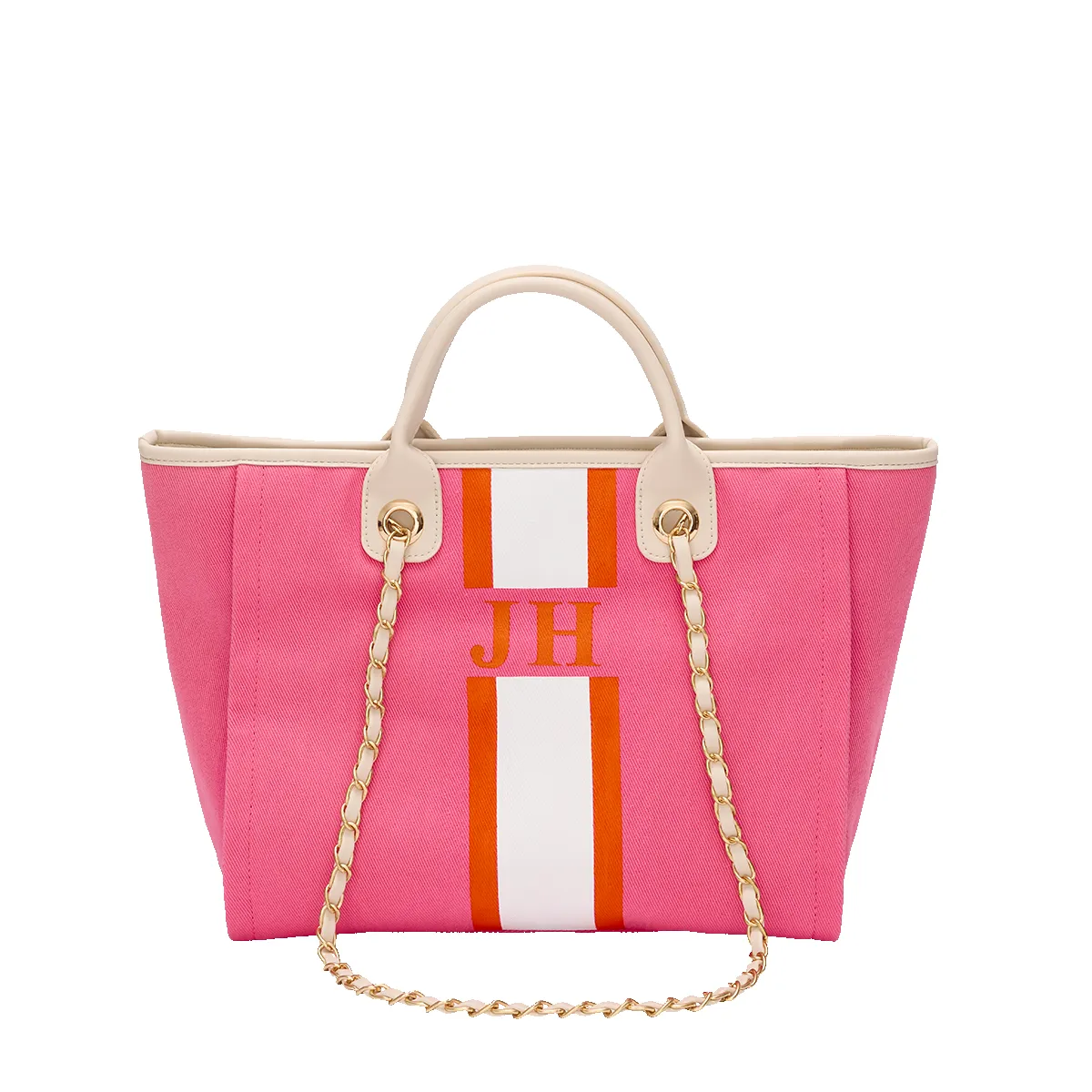 The Lily Canvas Tote - Hot Pink - Medium sold by Lily and Bean