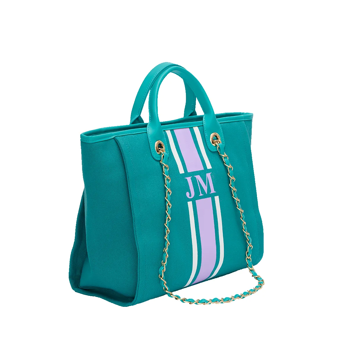 The Lily Canvas Tote - Teal - Medium sold by Lily and Bean product image thumbnail 2