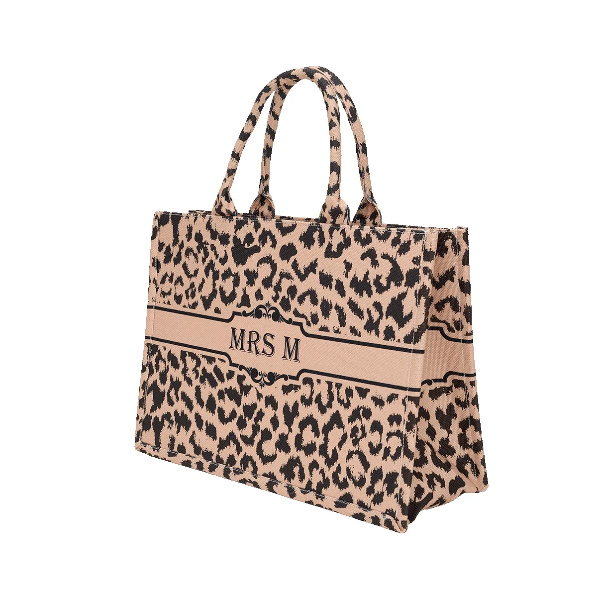 Leopard Shopper Tote sold by Lily and Bean product image thumbnail 2