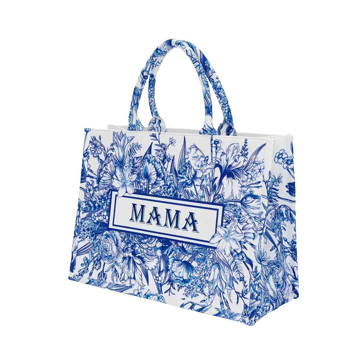 'Just Blue' Flower Tote sold by Lily and Bean product image thumbnail 2
