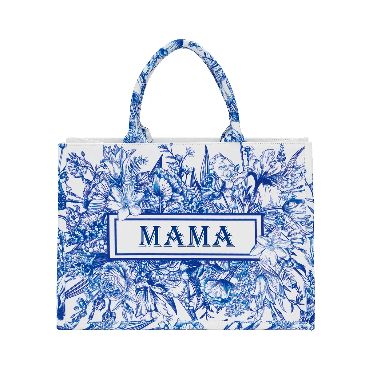 'Just Blue' Flower Tote sold by Lily and Bean