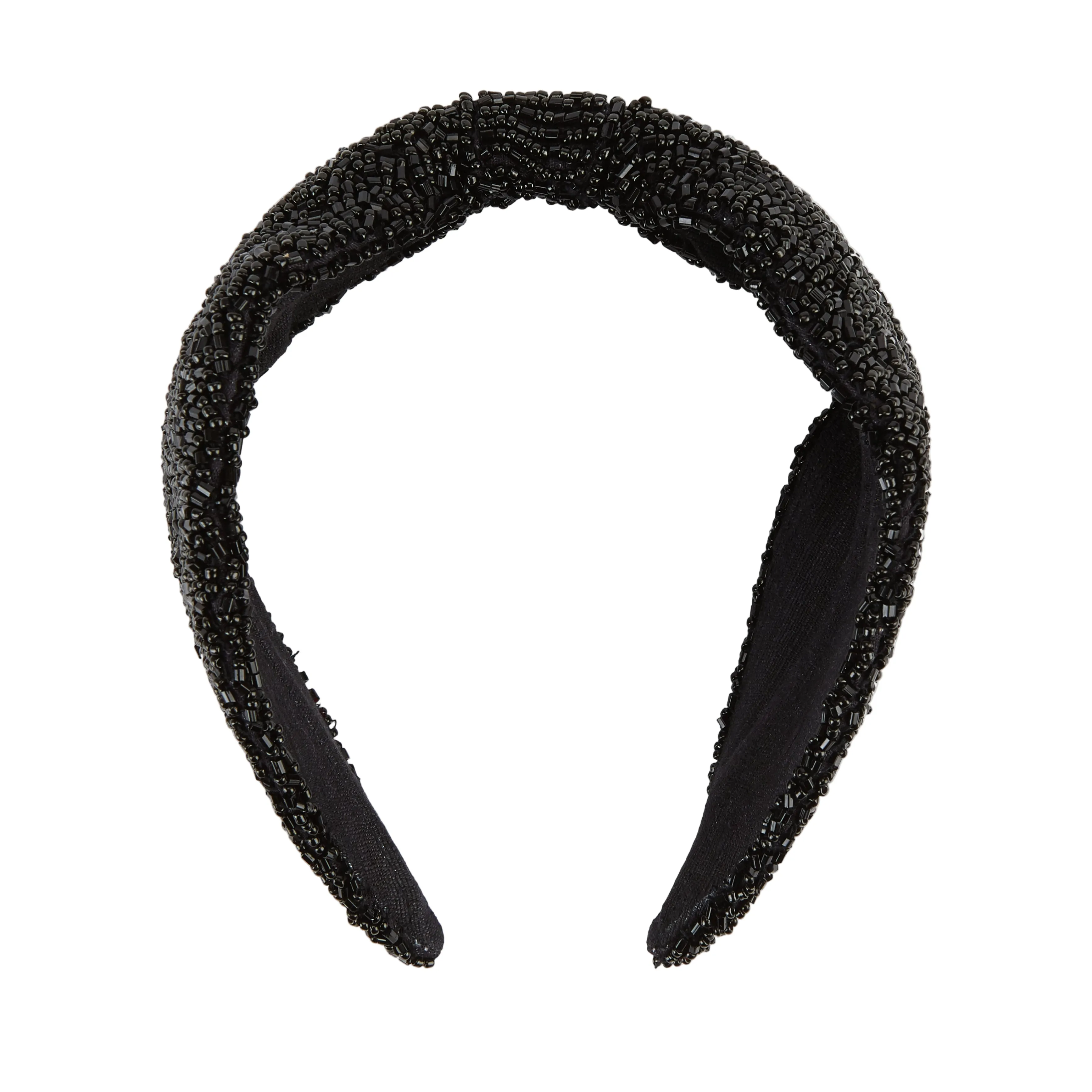The Black Beaded Headband sold by Lily and Bean